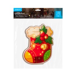 Dekoracja okienna LED bożonarodzeniowa na baterie Modee C4000 (6 LED, 145x190x8mm)