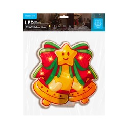 Decoração de janela LED de Natal a pilhas Modee C4006 (8 LED, 195x190x8mm)