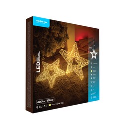 Décoration LED de Noël sur secteur Modee C5001 IP44 (600 LED, H400x50mm) blanc chaud
