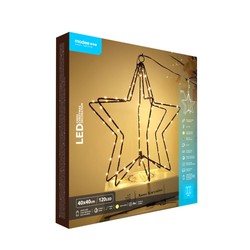 Рождественское светодиодное украшение на батарейках Modee C4033 IP44 (120 LED, D40cm) тёплый белый