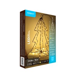 LED-Weihnachtsdekoration mit Batteriebetrieb Modee C4034 IP44 (95 LED, H30x23cm) warmweiß