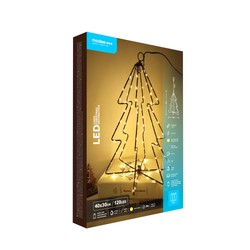 Décoration LED de Noël à piles Modee C4035 IP44 (120 LED, H40x30cm) blanc chaud
