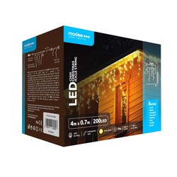 Guirlande LED de Noël sur secteur Modee C2020 extensible (200LED/4m/H70cm) blanc chaud