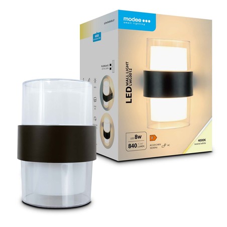 Απλίκα LED Modee (LWL0012) 8W IP44 105x95x135mm (840 lm)