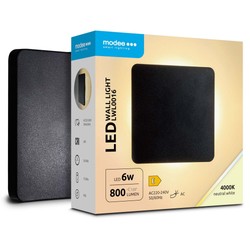 Настенный светодиодный светильник Modee (LWL0016) 6W IP65 135x135x42mm (800 lm)
