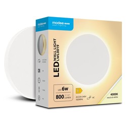 LED wall light Modee (LWL0019) 6W IP65 D130x42mm 4000K (800 lm) white