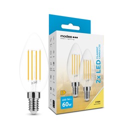LED-filamentkronljuslampa Modee C35 7W E14 360° 2700K (806 lm) B2