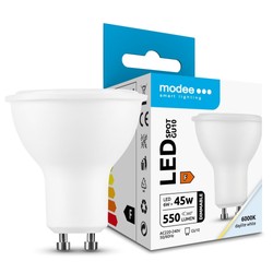 Spot LED alu-plastique Modee 6W GU10 110° 6000K (550 lm) dimmable