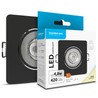 Kvadratisk LED-downlight Modee 4,8W 4000K IP20 80xH32mm ROT (420 lm) svart