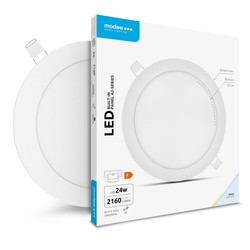 Rund infälld LED-panel Modee serie A2 24W 6000K (2160 lm)