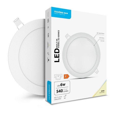 Okrągły panel LED do wbudowania Modee seria A2 6W 4000K (540 lm)