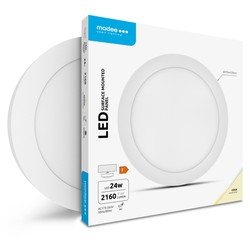 Dalle LED ronde en saillie Modee série A2 24W 4000K (2160 lm)
