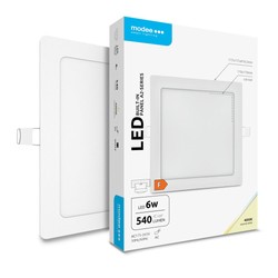 Dalle LED carrée encastrable Modee série A2 6W 4000K (540 lm)