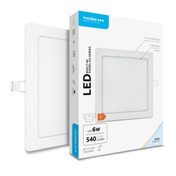 Kvadratisk infälld LED-panel Modee serie A2 6W 6000K (540 lm)