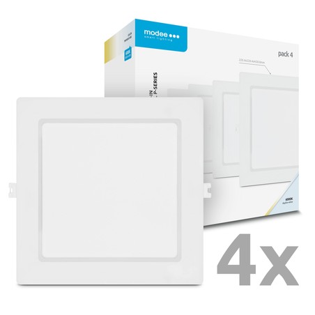Painel LED quadrado de encastrar Modee série P 18W 6000K (1980 lm) P4