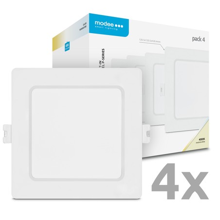 Painel LED quadrado de encastrar Modee série P 6W 4000K (660 lm) P4