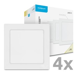 Square surface-mounted LED panel Modee series P 12W 4000K (1320 lm) P4