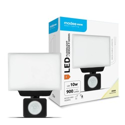 LED-Strahler Modee Serie P mit Bewegungsmelder opal 10W 120° 4000K (900 lm)