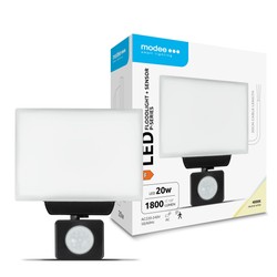 LED floodlight Modee series P with sensor opal 20W 120° 4000K (1800 lm)