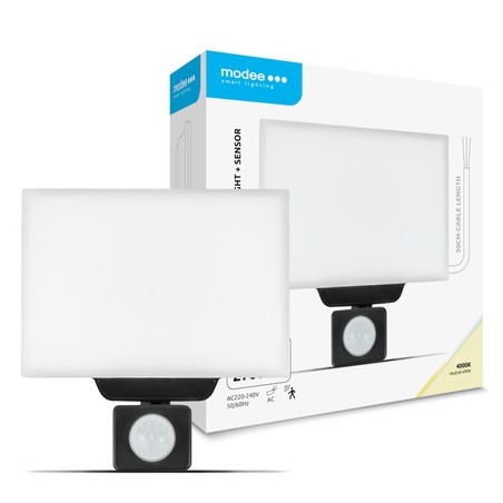 LED-Strahler Modee Serie P mit Bewegungsmelder opal 30W 120° 4000K (2700 lm)