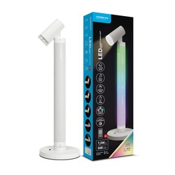 Lampe de table d'ambiance LED Modee 7.5W 3CCT + RGB + télécommande (500 lm) coloris blanc
