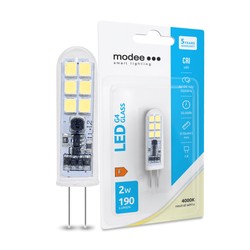 LED-steeklamp G4 glas Modee 2W 360° 4000K AC-DC (190 lm) B1