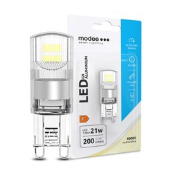 LED-stiftlampa G9 aluminium Modee 1,9W 4000K (200 lm) B1