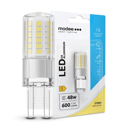 Cápsula LED G9 aluminio Modee 5W 2700K (600 lm) B1