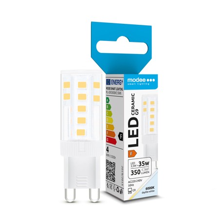 LED-stiftlampa G9 keramik Modee 3.5W 6000K (350 lm)