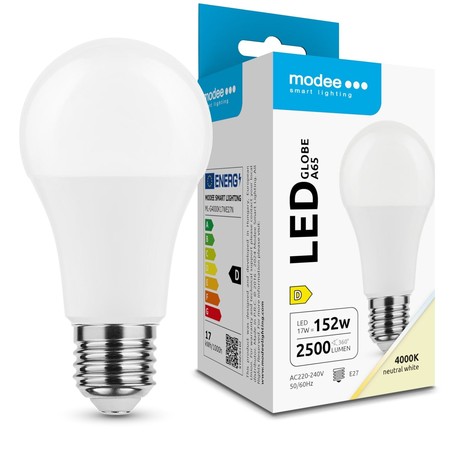 Lâmpada LED Modee A65 17W E27 200° 4000K (2500 lm)