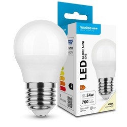 Żarówka LED kulka Modee G45 7W E27 180° 4000K (700 lm)