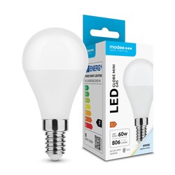 Ampoule LED sphérique Modee G45 8,5W E14 200° 6000K (806 lm)