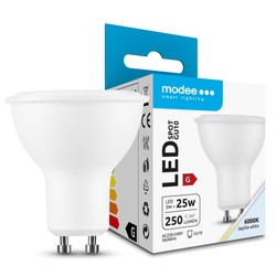 LED-spotlight aluminium-plast Modee 3W GU10 110° 6000K (250 lm)