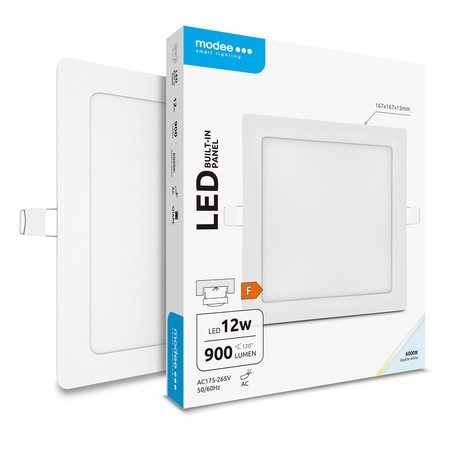 Dalle LED carrée encastrable Modee 12W 6000K (900 lm) série A