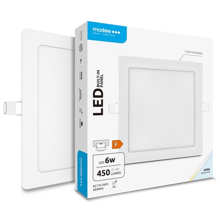Dalle LED carrée encastrable Modee 6W 6000K (450 lm) série A