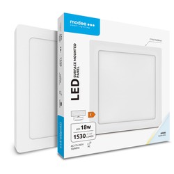 Kwadratowy panel LED natynkowy Modee 18W 6000K (1530 lm) seria A