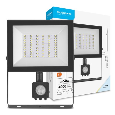 Projecteur LED Modee série E à détecteur 50W 120° 6000K (4000 lm)