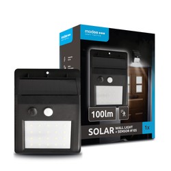 LED-solcellsvägglampa Modee WS105 med sensor