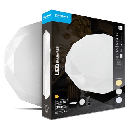 LED ceiling light Modee 24W 3CCT D400x70mm + remote control R101 (3000 lm)
