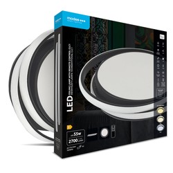 LED-plafond Modee CLC1 55W 3CCT D510x60mm + fjärrkontroll (2700 lm)