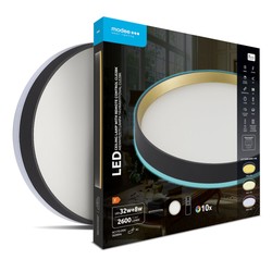 Потолочный светодиодный светильник Modee CLEBK 32+8W 3CCT+RGB D400mm + пульт (3200 lm)