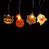 Catena luminosa LED di Halloween a batterie Modee H003 (10 LED/165cm/15cm) bianco caldo