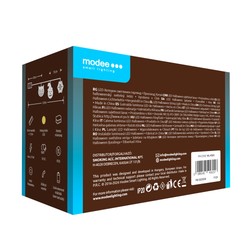 Batteridriven LED-ljusslinga Halloween Modee H003 (10 LED/165cm/15cm) varmvit