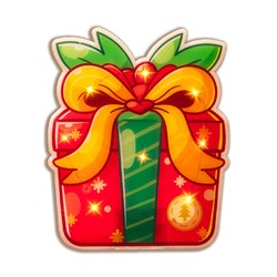 Décoration de fenêtre LED de Noël à piles Modee C4003 (7 LED, 155x190x10mm)