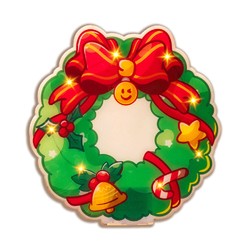 Decoração de janela LED de Natal a pilhas Modee C4008 (8 LED, 187x190x8mm)