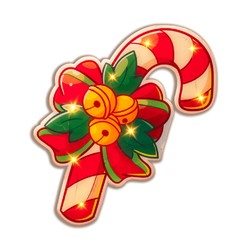 Рождественское светодиодное украшение на окно на батарейках Modee C4009 (8 LED, 155x217x8mm)