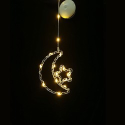 Dekoracja okienna LED bożonarodzeniowa na baterie Modee C4011 (15 LED, H180x135mm)