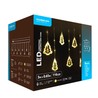Decoração LED de Natal de rede Modee C3004 (110LED/3m) branco quente