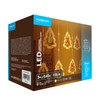 Decoração LED de Natal de rede Modee C3004 (110LED/3m) branco quente
