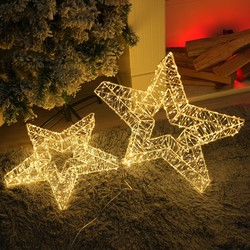 LED-juldekoration för elnät Modee C5001 IP44 (600 LED, H400x50mm) varmvit
